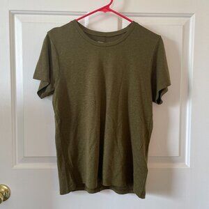 New Outerknown Neptune Tee Hemp Blend Round Neck T-Shirt Olive Green M or S